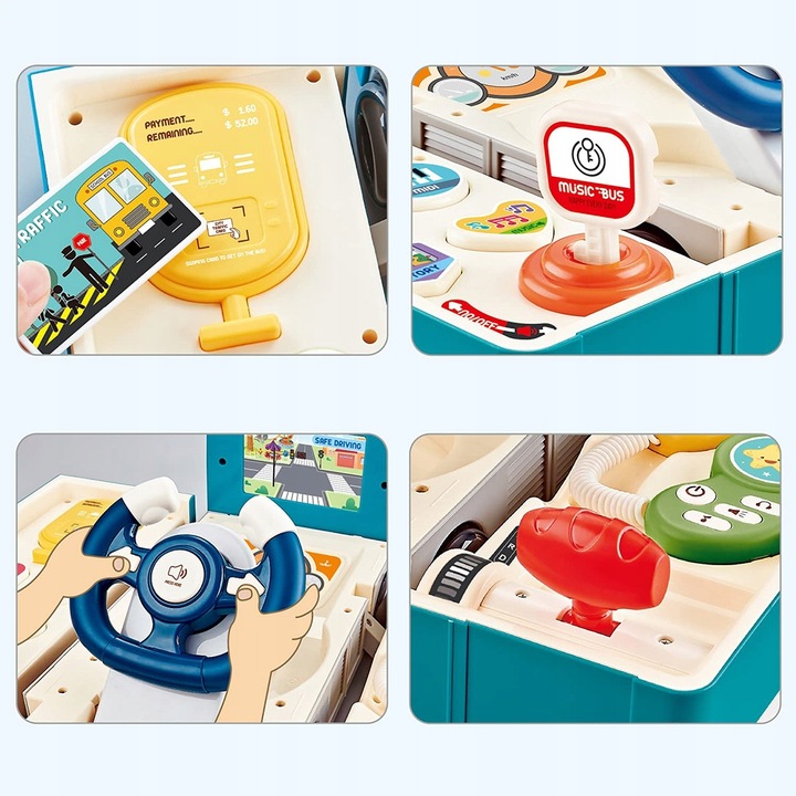 INTERAKTYWNY SAMOCHÓD WBIJAK EDUKACYJNY POJAZD DLA DZIECI Z DŹWIĘKIEM 6M+