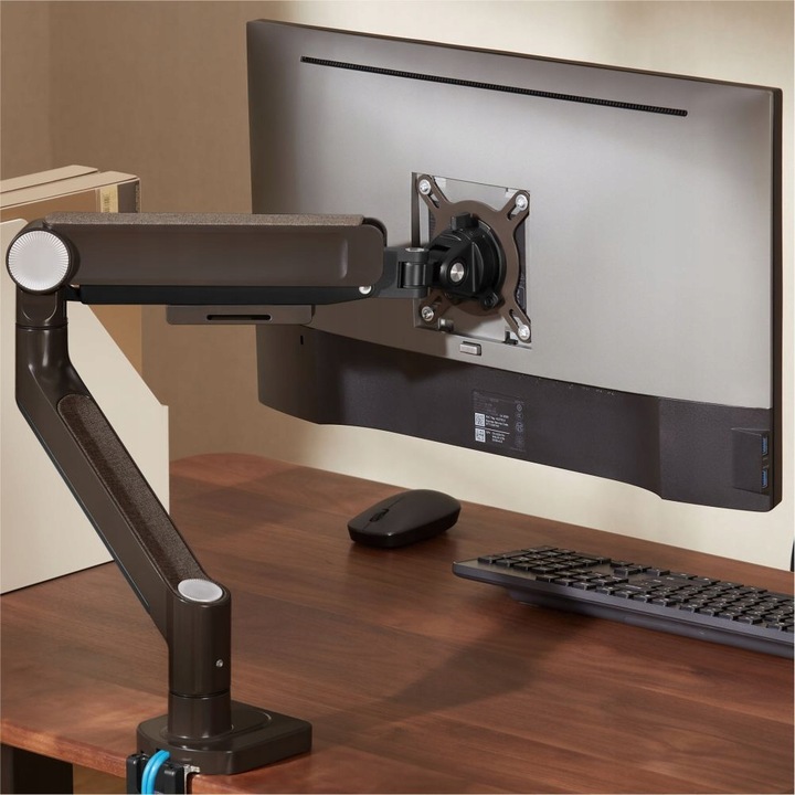 Uchwyt do monitora 17-32' wbudowane porty USB 3.0 system ukrywania kabli