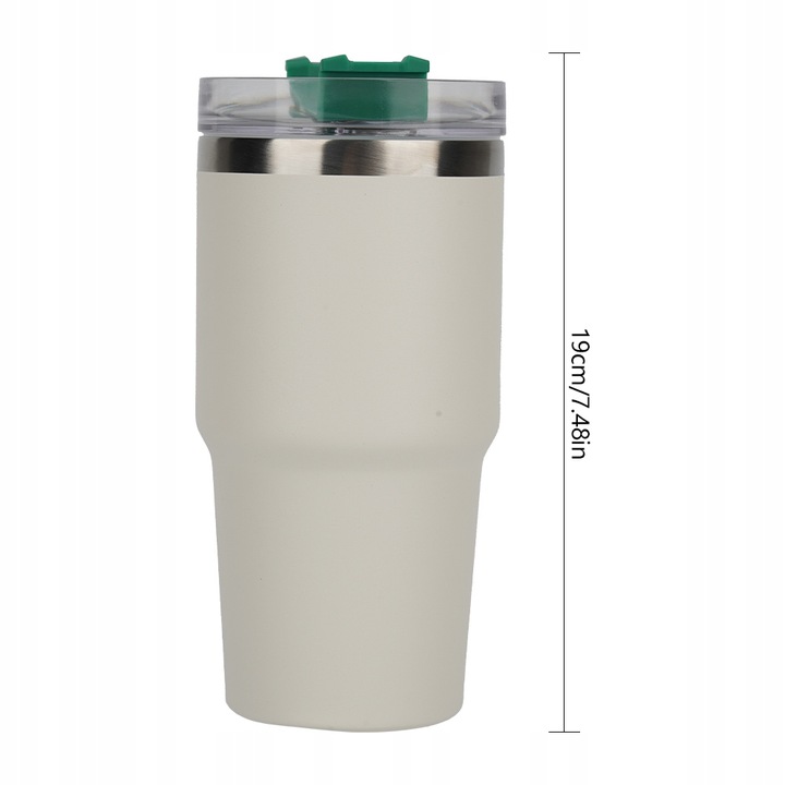 KUBEK TERMICZNY DO KAWY NA WYNOS, KUBEK PODRÓŻNY BUTELKA NA WODĘ 591 ML