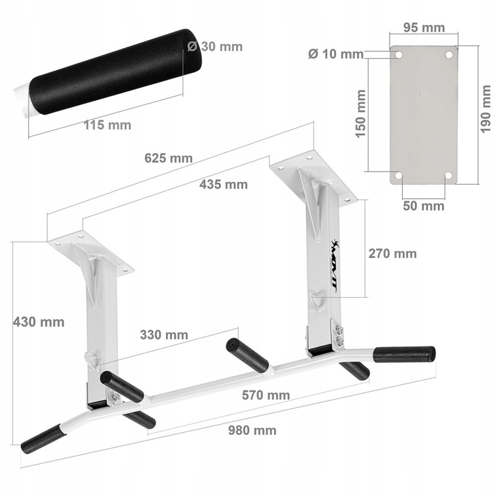 DRĄŻEK SUFITOWY GIMNASTYCZNY DO PODCIĄGANIA SUFIT