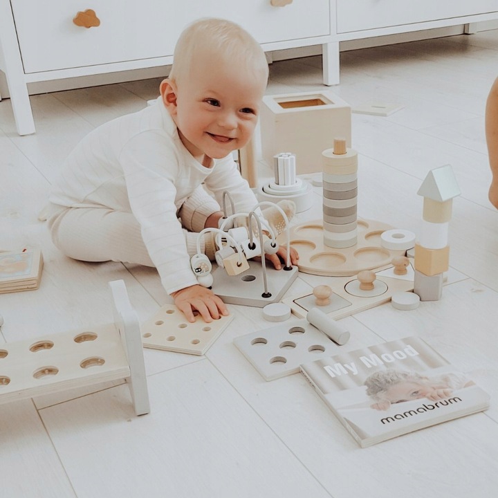 Pudełko Edukacyjne Montessori dla małych dzieci 6 zabawek Zabawa Edukacja