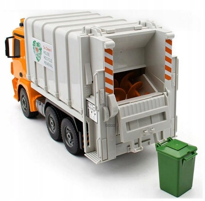 ZDALNIE STEROWANY SAMOCHÓD MERCEDES ŚMIECIARKA AUTO RC PILOT LED POJAZD