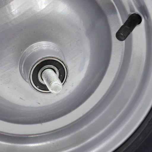 KOŁO DO WÓZKA TACZKI 4.00-8 405mm POMPOWANE + OŚKA