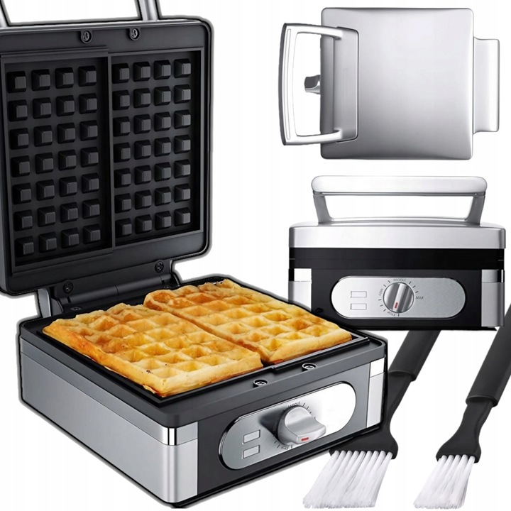 GOFROWNICA 1400W XXL 2 CHRUPIĄCE PUSZYSTE GOFRY XXL DUŻA SOLIDNIE WYKONANA