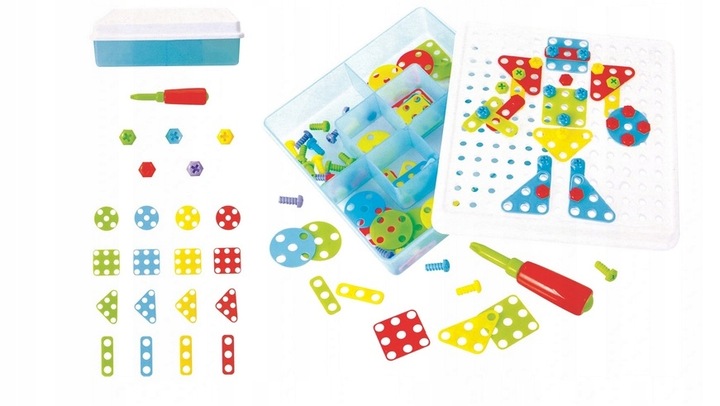 Zestaw konstrukcyjny Askato 180 elementów