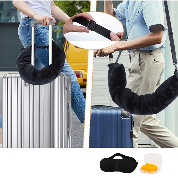 PODUSZKA PODRÓŻNA NA UBRANIA ROGAL DO SAMOLOTU + OPASKA + ZATYCZKI GRATIS