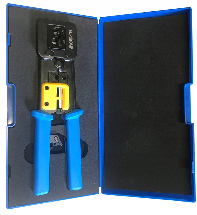 Zaciskarka 6P 8P wtyków przelotowych RJ45 PRASKA