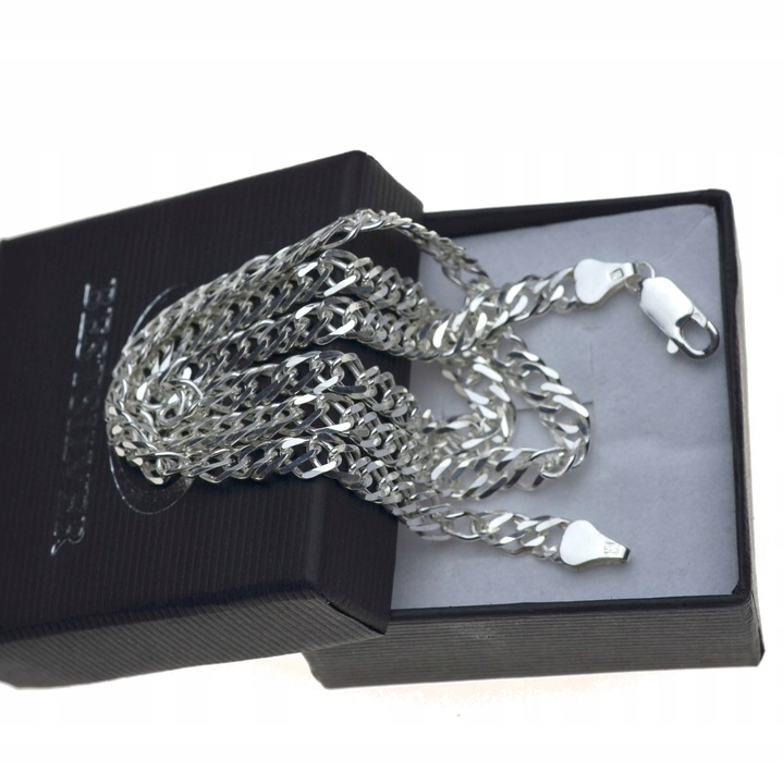 Łańcuszek srebrny ROMBO Męski 60cm Srebro 925 -50%