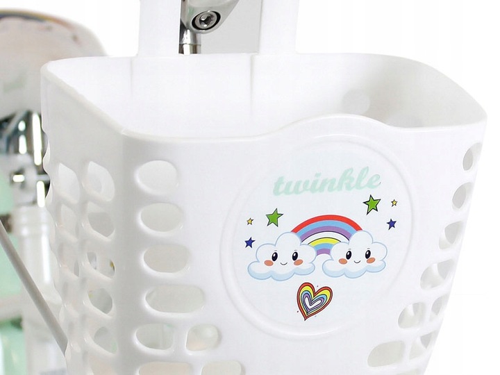 ROWER ROWEREK DZIECIĘCY DLA DZIEWCZYNKI PROWADNIK KOŁO 16 CALI RAINBOW MINT