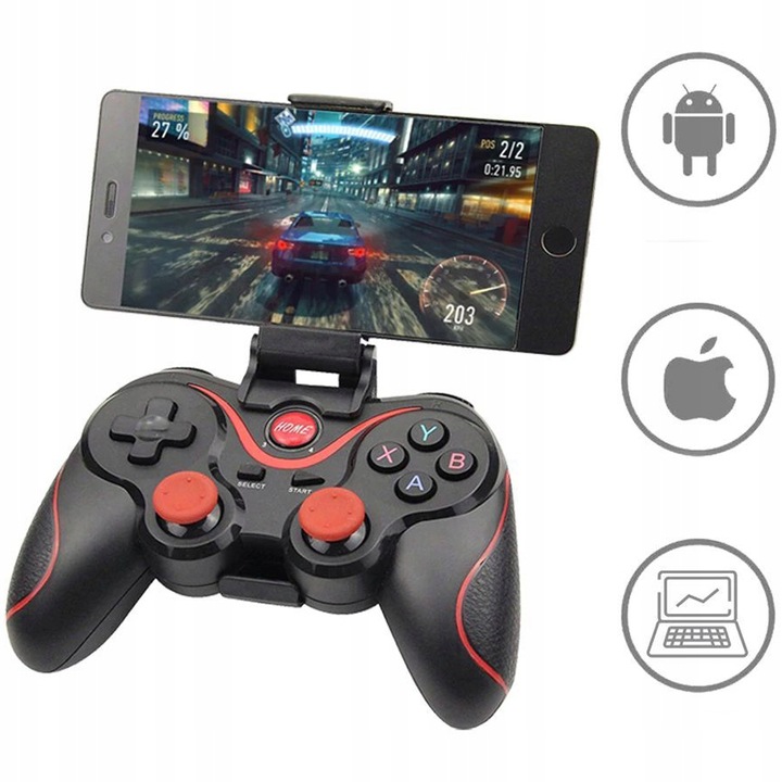 Gamepad kontroler BEZPRZEWODOWY pad do telefonu ANDROID iOS TV box PC