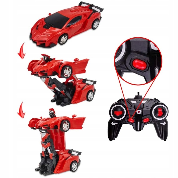 AUTO ROBOT ZDALNIE STEROWANY SAMOCHÓD RC AUOTBOT TRANSOFRMACJA 2W1 PREZENT
