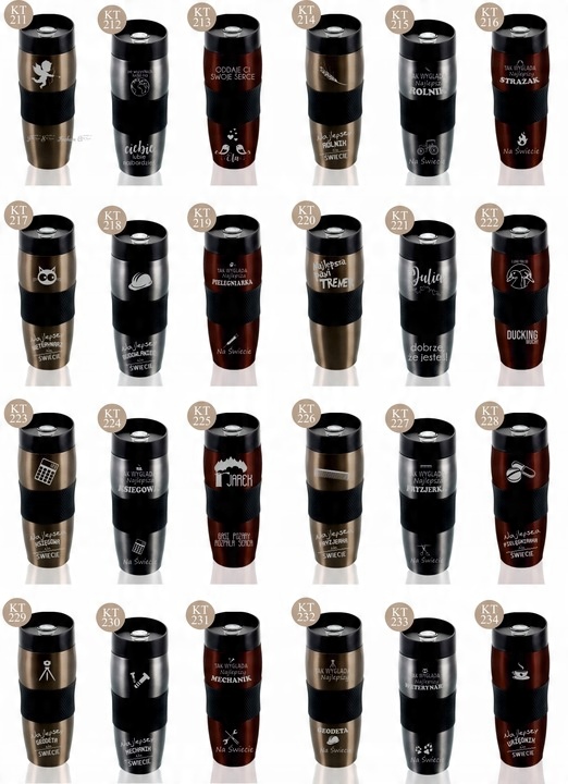 KUBEK TERMICZNY Z GRAWEREM prezent dla strażaka