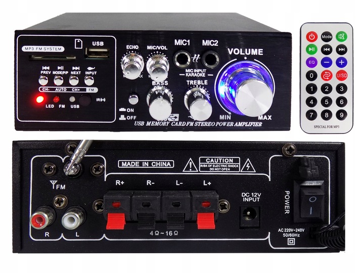 4 KOLUMNY NAŚCIENNE SUFITOWE NATYNKOWE JBL WZMACNIACZ BLUETOOTH USB SD AUX