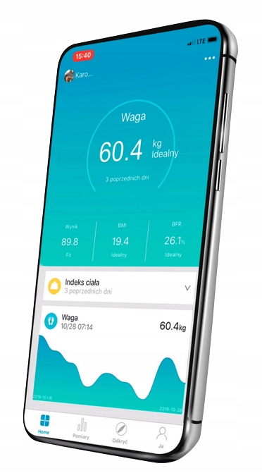 INTELIGENTNA WAGA ŁAZIENKOWA BLUETOOTH ANALITYCZNA APLIKACJA ZEEGMA 17W1