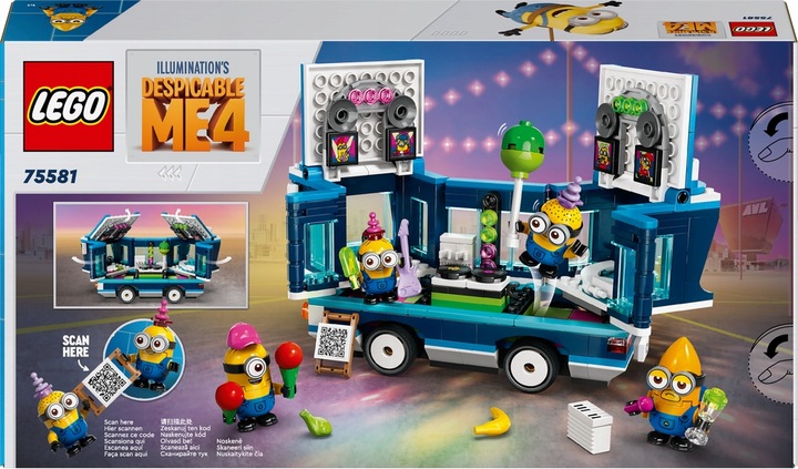 LEGO 75581 MINIONKI Imprezowy autobus Zestaw Klocki 7 lat na Prezent +Torba