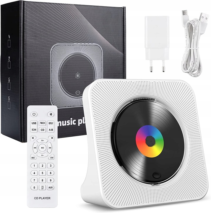 PULPIT ODTWARZACZ CD BLUETOOTH WBUDOWANE GŁOŚNIKI HI-FI + PILOT