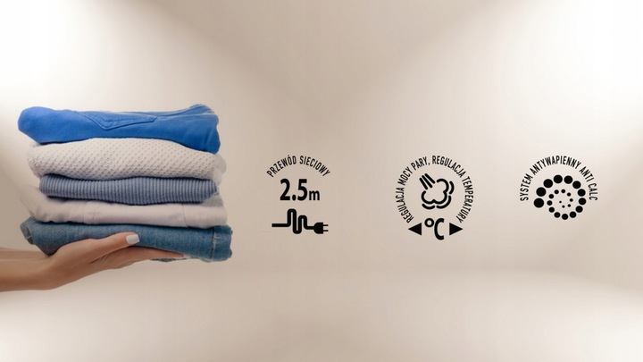 Żelazko parowe stopa ceramiczna duża moc MPM MZE-21/NS