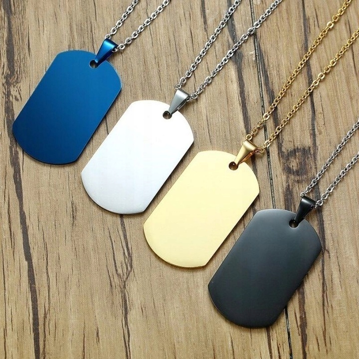 Naszyjnik Zawieszka stal z grawerem dla SYNA