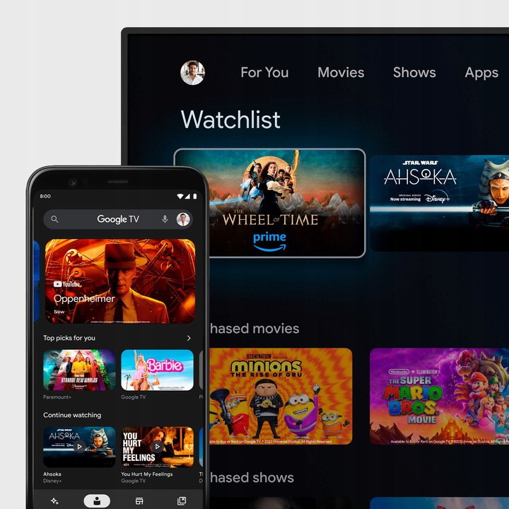 Telewizor 32'' HD Google TV Kruger&Matz DVB-T2/S2/T/C H.265 HEVC