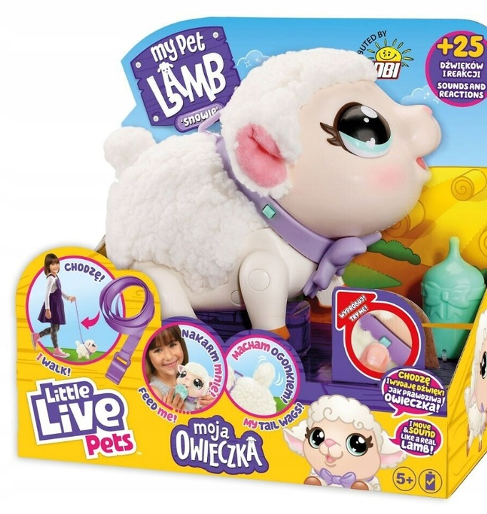 Moose Little Live Pets Owieczka Baranek Zwierzątko Interaktywne 26476