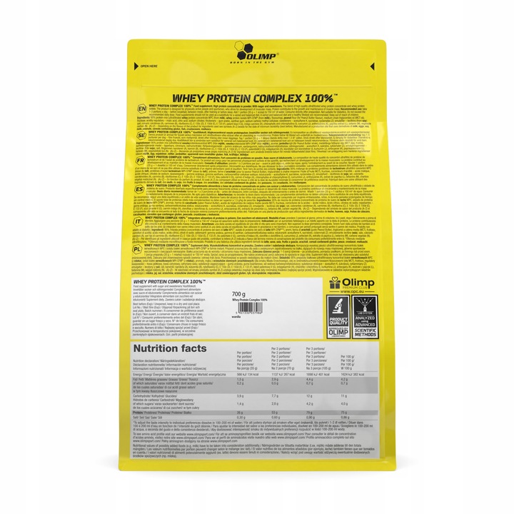 OLIMP WHEY PROTEIN COMPLEX 2x700g WPC WPI BIAŁKO