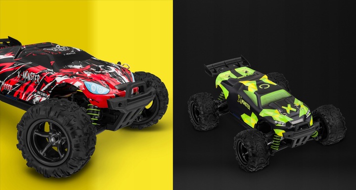 Samochód Auto zdalnie sterowany AUTKO RC 4x4 45km/h SUPER SZYBKI 2xOBUDOWY