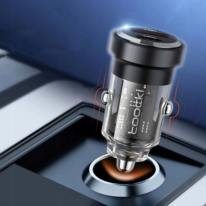 ŁADOWARKA SAMOCHODOWA SZYBKA QUICK USB / USB-C 30W