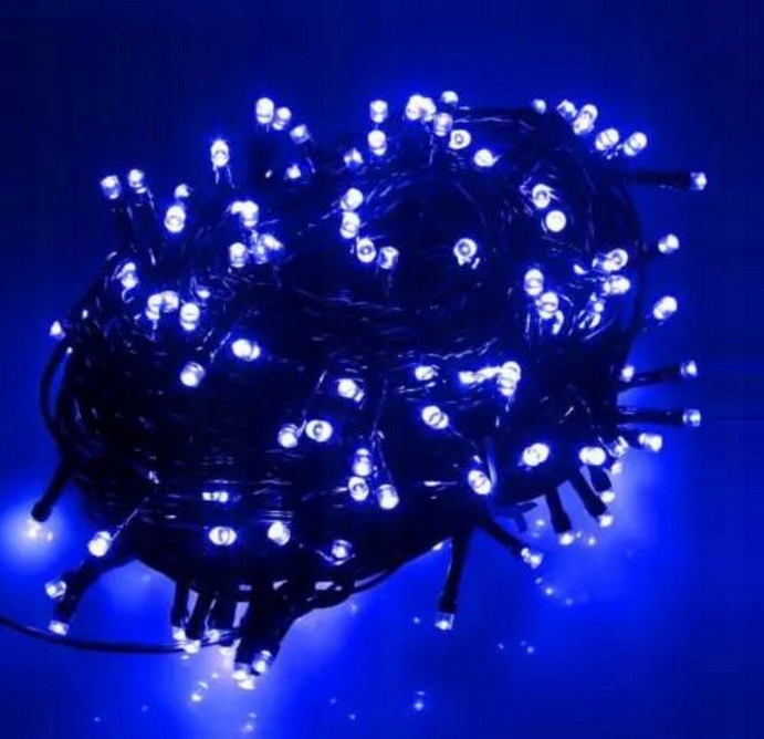 LAMPKI CHOINKOWE 500 LED ZEW/WEW NIEBIESKI