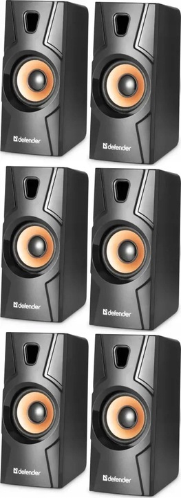 Głośnik Defender Aurora S8 8W 2 szti (system akustyczny 2.0) czarny x3