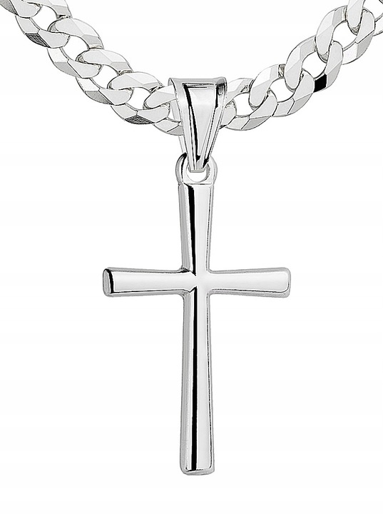 Srebrny Wisiorek Krzyżyk Gładki Bez Wizerunku Srebro pr 925