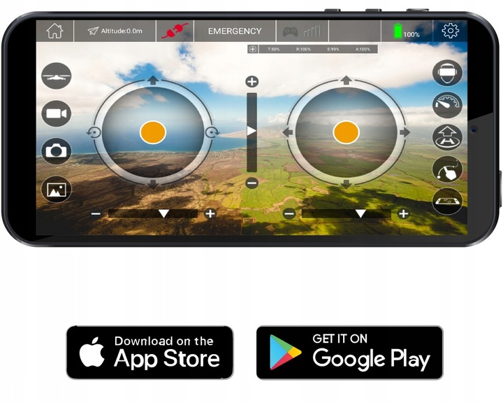 Zabawka Xerall TANKCOPTER 2.4GHz Quadcopter-Czołg Dron, HD FPV