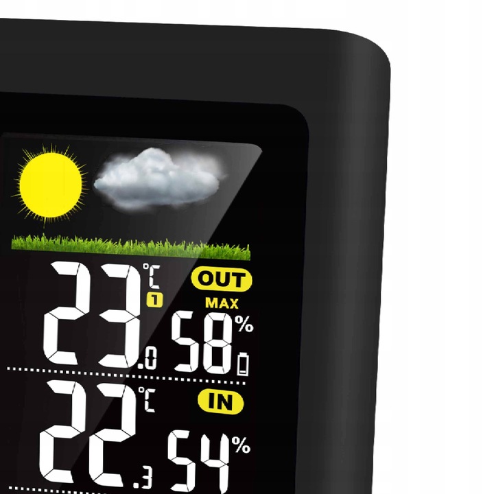 Stacja pogodowa LCD termometr zegar budzik data 3 CZUJNIKI Sencor SWS 4270