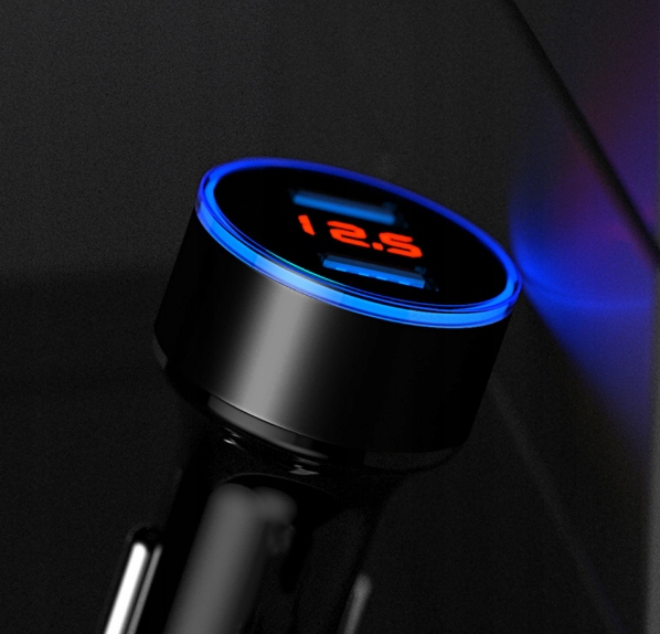 Zestaw 5 X Ładowarka Samochodowa 2 xUSB 3,1A LED