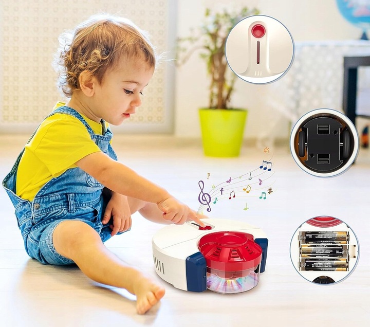 Zestaw Sprzątający 8w1 Odkurzacz Pionowy dla Dzieci Robot Mop Miotła 3 L+