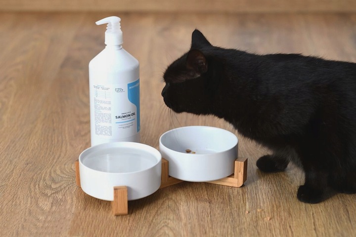 OLEJ SZKOCKI Z ŁOSOSIA DLA PSA I KOTA Salmon Oil Omega 3 Omega 6 1000 ml