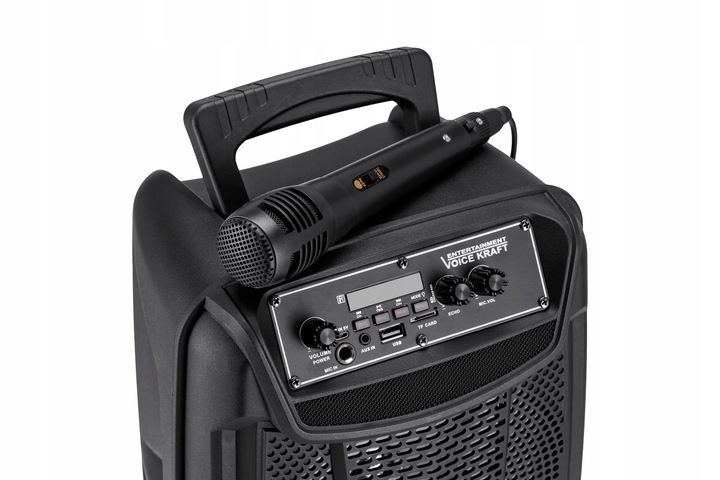 MOCNA KOLUMNA GŁOŚNIKOWA 600W PRZENOŚNA BLUETOOTH USB SD + MIKROFON