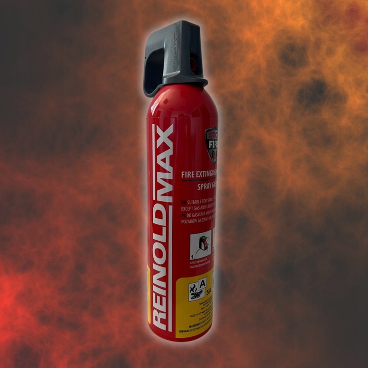 Spray Gaśnica Spray Gaśniczy Domowy 1000g A F Data Ważności 2028 R.