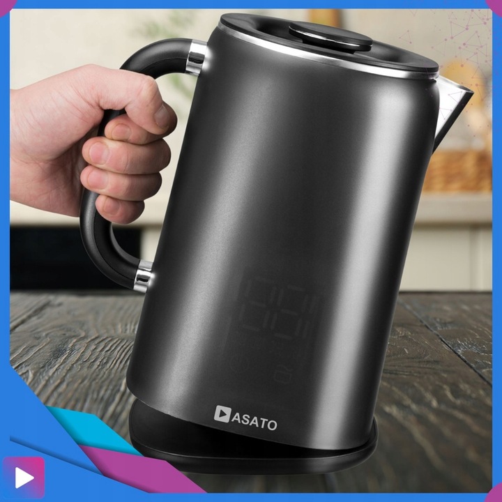 Czajnik Elektryczny z Wyświetlaczem 1,7L 1500W Regulacja Temperatury 5 tryb