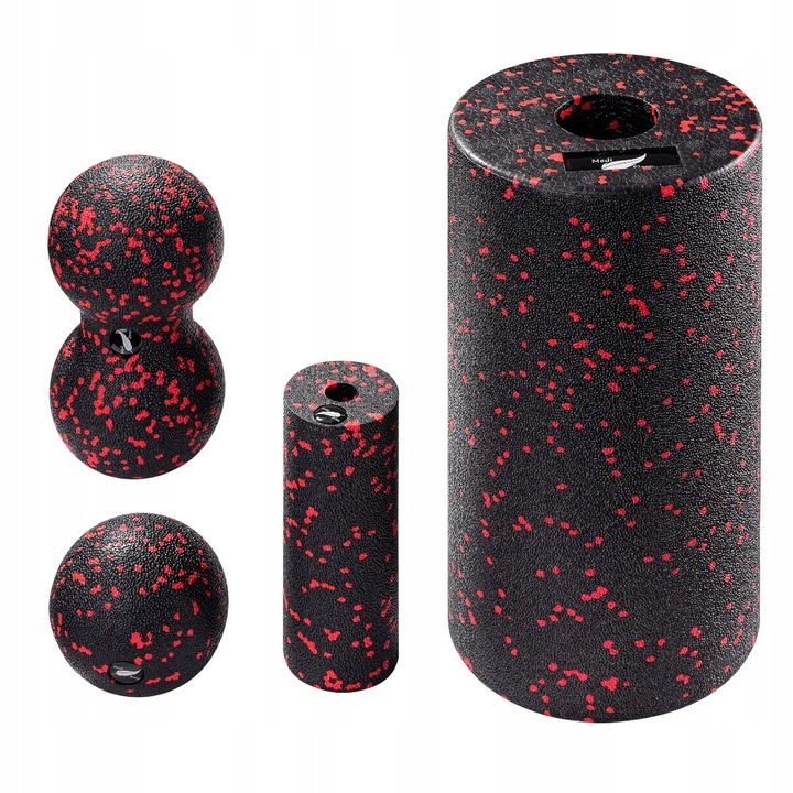 ROLLER ZESTAW EPP PIANKOWY WAŁEK + PIŁKA + DUOBALL DO MASAŻU 4szt