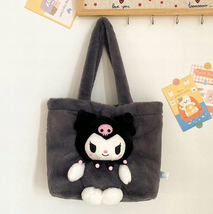 KUROMI Sanrio CINNAMOROLL PLUSZOWA TORBA TOREBKA DLA DZIECI MASTKOTKA