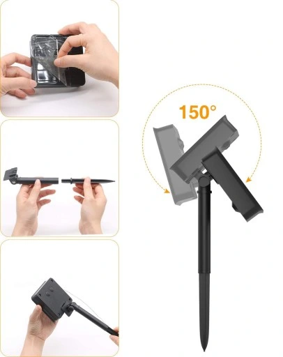 LAMPA SOLARNA GIRLANDA OGRODOWA 100 LED ZIMNA 12m