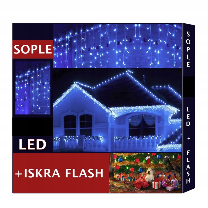 SOPLE 500 LED LAMPKI ZEWNĘTRZNE IP44 STAŁE + FLASH
