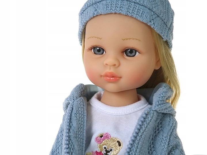 LALKA z długimi włosami blondynka MÓWI I ŚPIEWA 38cm w kolorowym pudełku