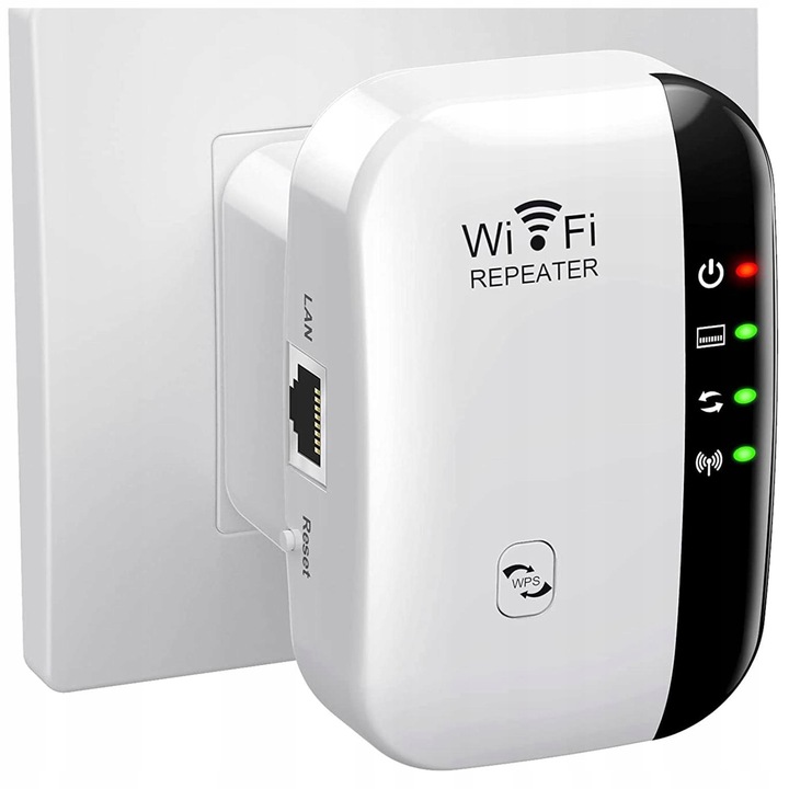 Wzmacniacz sygnału Wi-FI Mocny Repeater Access Point Router 300 Mb/s 2.4GHz