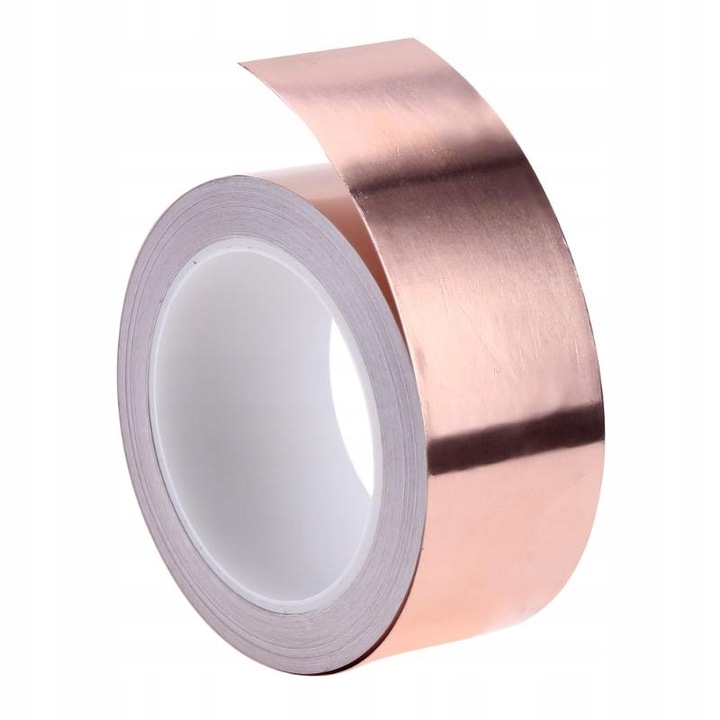 TAŚMA MIEDZIANA ODSTRASZAJĄCA ŚLIMAKI PRZECIW ŚLIMAKOM SAMOPRZYLEPNA 25M