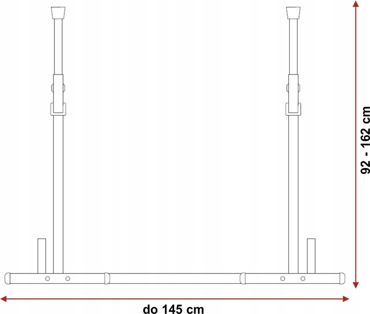 Stojaki pod sztangę regulowane asekuracja stojak do ćwiczeń 2sz ZIDER