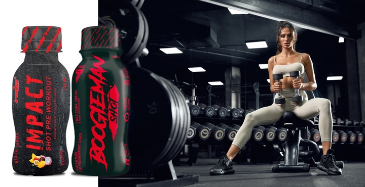 TREC BOOGIEMAN SHOT 100ml x12 PRZEDTRENINGÓWKA PUMP SIŁA POMPA IMPACT SHOT