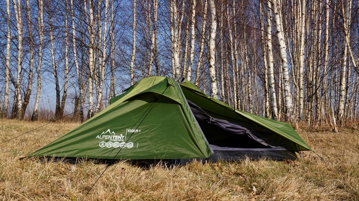 Namiot AlpenTent EIGER1 Ultralight 1os LEKKI 1,5kg