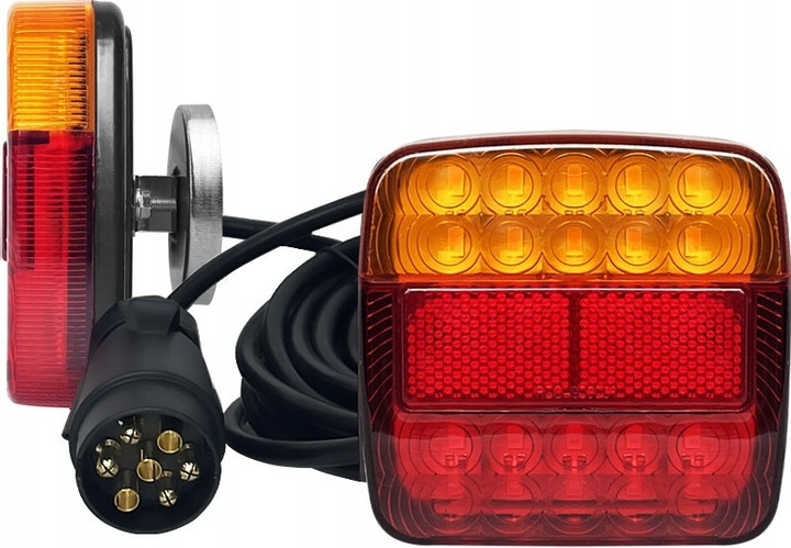 ZESTAW OŚWIETLENIA LED PRZYCZEPKA/PRZYCZEPA 7,5 M NA MAGNES
