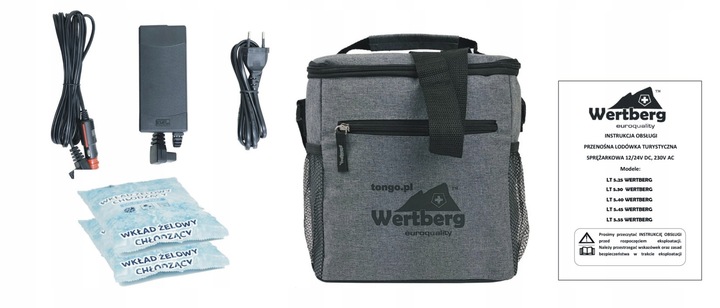 30L samochodowa lodówka zamrażarka -20°C 12V/24V|230V bluetooth +torba cool